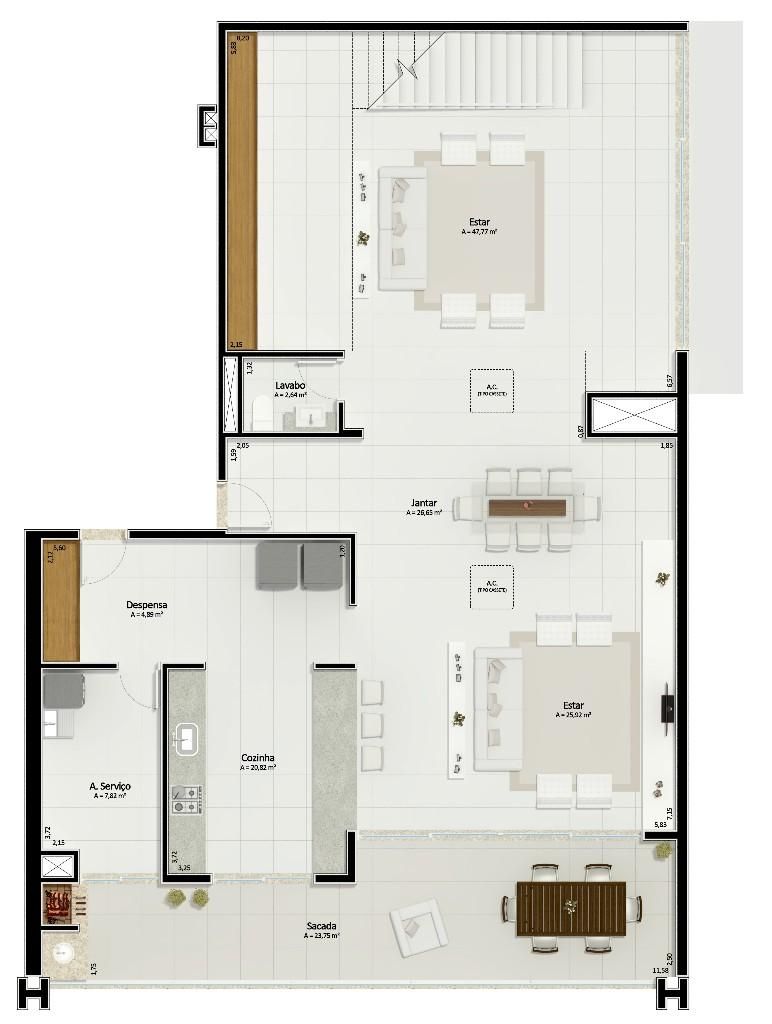Apartamento em Pagani, Palhoça. 3 quartos, 575m². Imagem 25 de 26